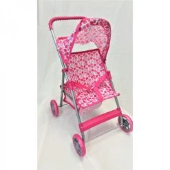 Other Doll Stroller Pink Apples
