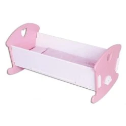 Other Wooden Doll Cradle With Bedding